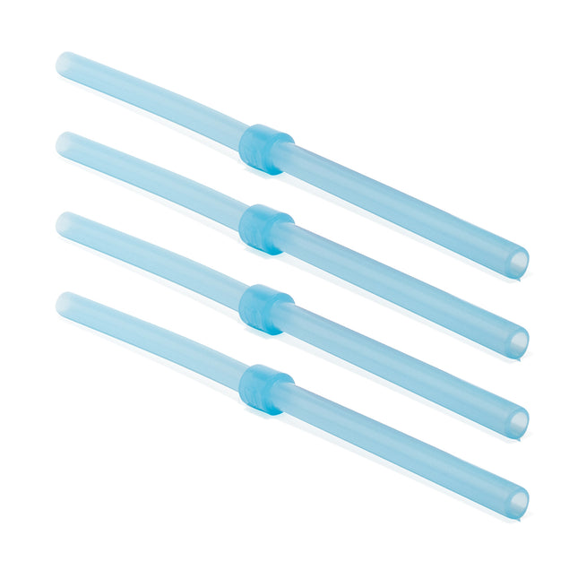 Silipint Silicone Long Stopper Straw Pack of 4