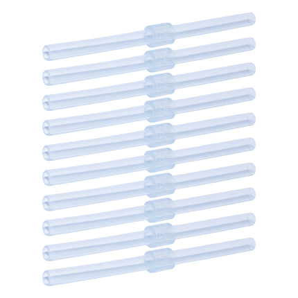 Silipint Silicone Long Stopper Straw Pack of 10