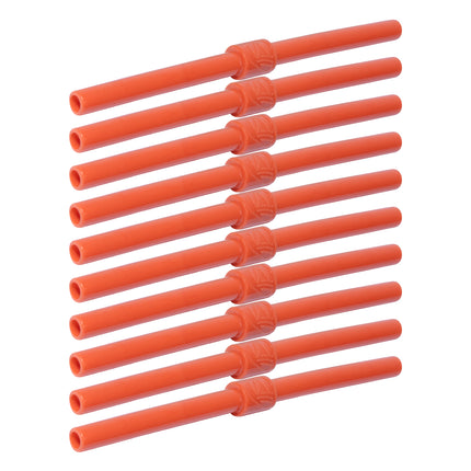 Silipint Silicone Long Stopper Straw Pack of 10