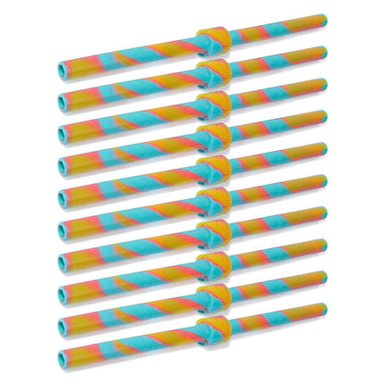 Silipint Silicone Long Stopper Straw Pack of 10