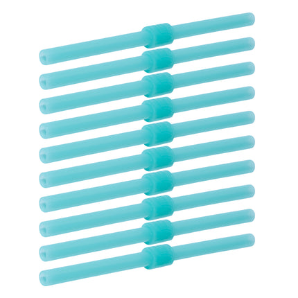 Silipint Silicone Long Stopper Straw Pack of 10