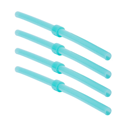 Silipint Silicone Long Stopper Straw Pack of 4