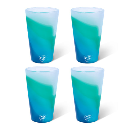 Silipint Silicone 16 oz Pint Glass Pack of 4