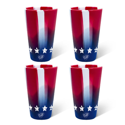 Silipint Silicone 16 oz Pint Glass Pack of 4