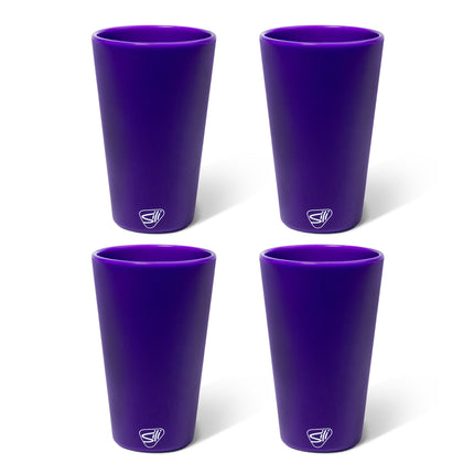Silipint Silicone 16 oz Pint Glass Pack of 4