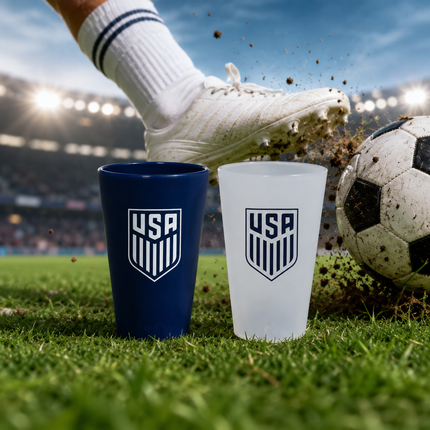 Silipint x WinCraft Officially Licensed USA Soccer- 16 oz Pint