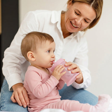 Silipint Silicone 5 oz Penguin Training Cup with Straw Lid