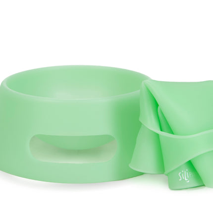 Silipint Silicone Foldable 1L Aqua-Fur Dog Bowl