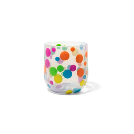 12 oz Wine Tumbler - Polka Dot