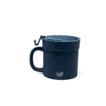 16 oz Coffee Mug with Lid - Speckled Blue