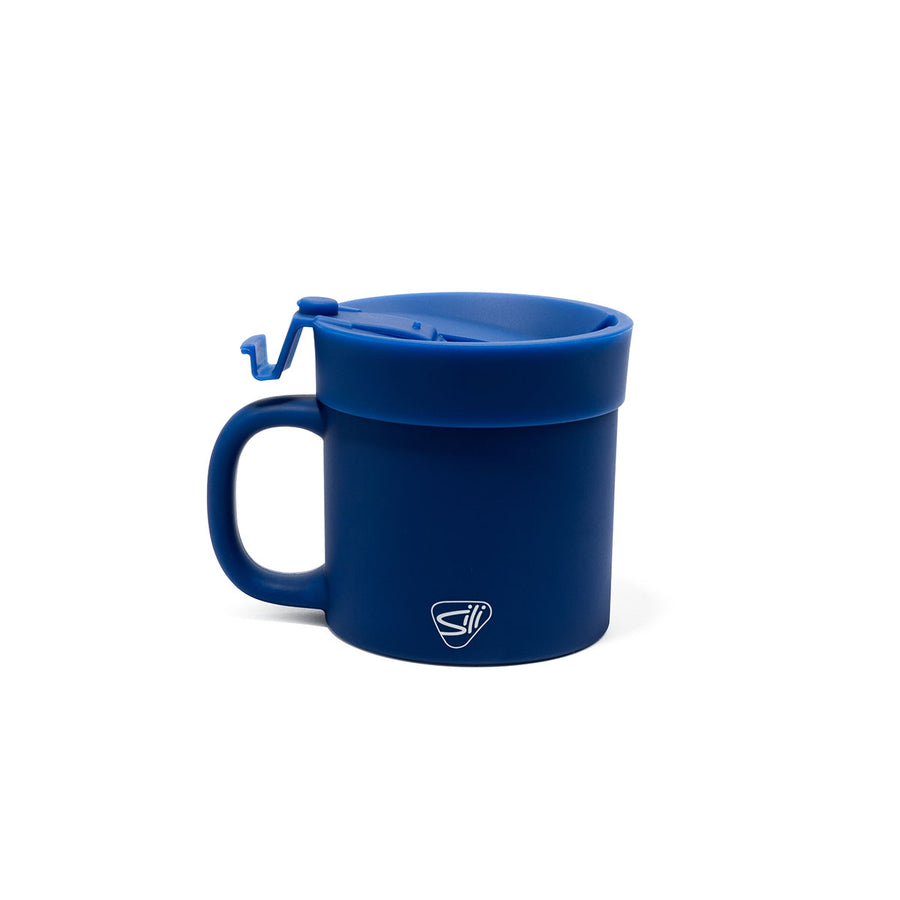 16 oz Coffee Mug with Lid - Classic Blue