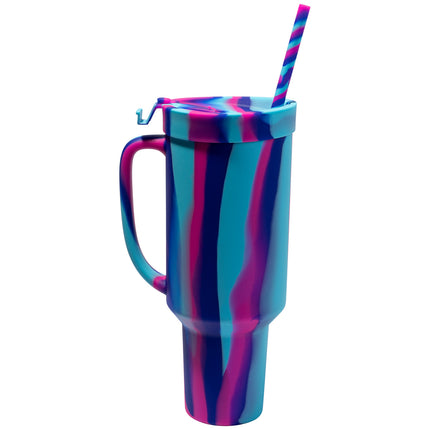 Customized Silipint Silicone 64 oz WTFumbler (Handled Straw Tumbler)