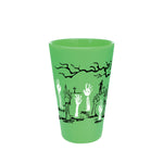 16 oz pint - glow green - ghostly grasp