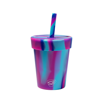 Customized Silipint Silicone 8 oz Kids Straw Tumbler