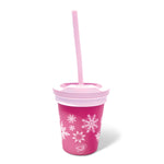 Dragonfruit Holiday Kids Tumbler with Snowflakes
