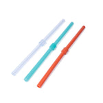 SiliStraw 3-Pack_Icicle/Aqua/Orange