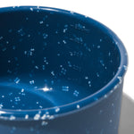 Lidded bowl - blue speckle  - top of bowl